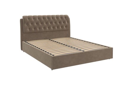 Кровать Белиста, серо-бежевый (вариант 2)  
